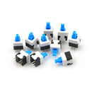 10x Square 8x8mm 6 Pin DPDT Mini Push Button Self-locking Multimeter Switches LJ