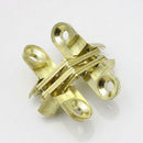 Folding Flush Mounted Table Hinge Polished Brass Cabinet Furniture WDF