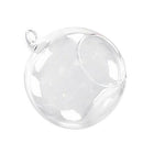 Hanging Glass Flower Vase Bottle Hydroponic Terrarium Container Decor - 8cm U8I9