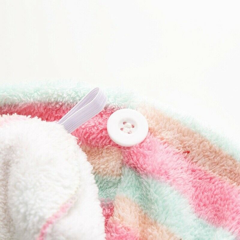 Microfiber Hair Turban Wrap 2 Pack Quick Dry Hair Towel Wrap Turban Super A V1R4