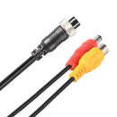 M12 4Pin Aviation Head to RCA Female DC Male Extension Cable Adapter (B) A