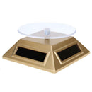 Solar Showcase 360 Turntable Rotating Jewelry Watch Ring Display Stand 037