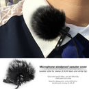 Lapel Lavalier Microphones Furry Windscreen Mic Fur Windshield Wind Muff