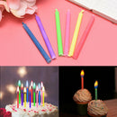 6Pcs/set Birthday Party Cake Candles Colorful Flame Multicolor CandleS Hn