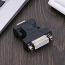 24+5Pin DVI Female to 15Pin VGA Male Cable Extender Adapter Connector