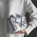 New Brand Design Chain Motorcycle Bags Women Clothing Shoulder Rivet Jacket