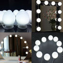 USB Makeup Mirror LED Light 10 Bulbs Lighted Dimmable Lamp Beauty Christmas Gift