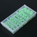 100pcs Luminous Column Float Ball Stopper Space Beans Fishing Accessories