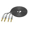 2x Hi-end 10ft 12 Gauge Hifi Speaker Cable Wire with 8pcs 4mm Banana Plugs