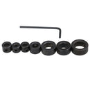 7x 3-12mm Woodworking drill bit depth stop collars positioner drill locator s ^
