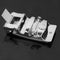 2Pack Men Automatic Sliding Click Buckle, Ratchet Leather Belt Buckle