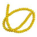 1 Strand Yellow Turquoise Rondelle Loose Beads for Jewelry Making Beading