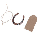 Metal Horseshoe Wedding Gifts Souvenirs Table Centerpieces Kraft Paper Tag ZY3C