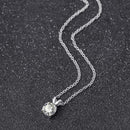 Fahion Women Geometric Zircon Pendant Charm Clavicle Chain Necklace Jewelry