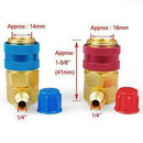 AC Manifold Gauge R134a Hose Conversion Quick Adapter Fitting Coupler High Low