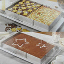 Flexible Stainless Steel Rectangle Mousse Cake Ring Baking Tools Mousse Mould