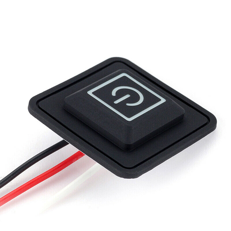 5V-15V 3 Gear Temp Control Waterproof Heating Switch Clothes Silicone Button