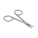 Woman Slanted Tip Stainless Steel Eyebrow Scissors Trimmer Cosmetic Tool Si K4J3