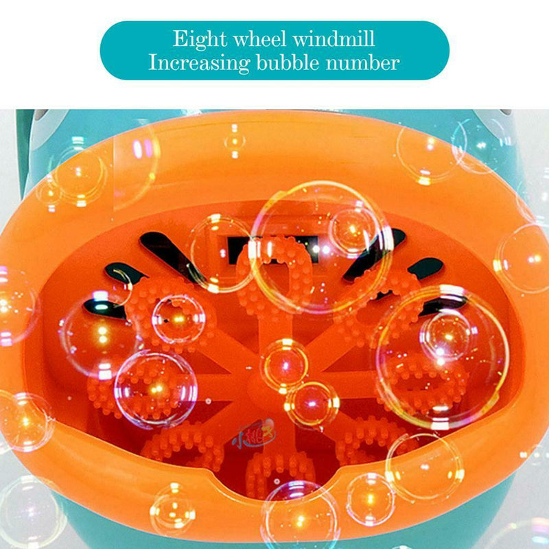 Cartoon Cute Fun Fish Automatic Bubble Machine Manual Blower Maker for Kids