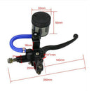 Black Front Hydraulic Brake Clutch Master Cylinder Lever Set Assembly Kit