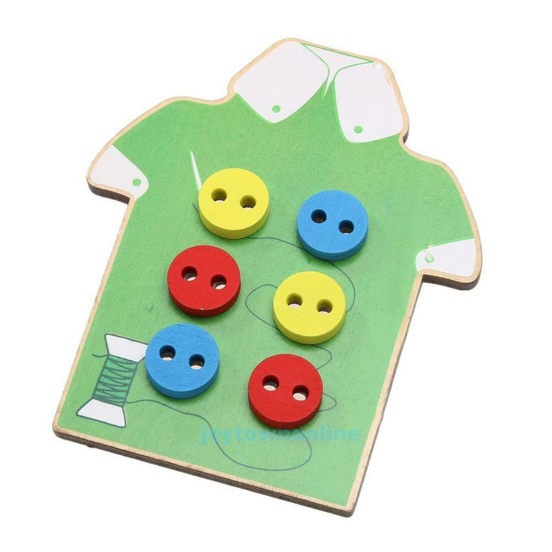 Kids Early Educational Game Toys Children Sew On Buttons Lacing Board Funny Toys