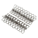 20pcs 5.6cm Stainless Steel Clips Clothes Pins Pegs Holders Clothes Clamps S Nw