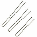 300Pcs Black Wavy U Comb Bobby Pins Grips Hair Barrette Clip Clamps 50mm St