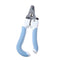 Pet Toe Care Stainless Steel Dog Cat Claw Nail Clippers Nail Trimmer(Blue) A
