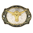 Men Classic Belt Buckle Western Cowboy Cowgirl Engraved Jean Belt