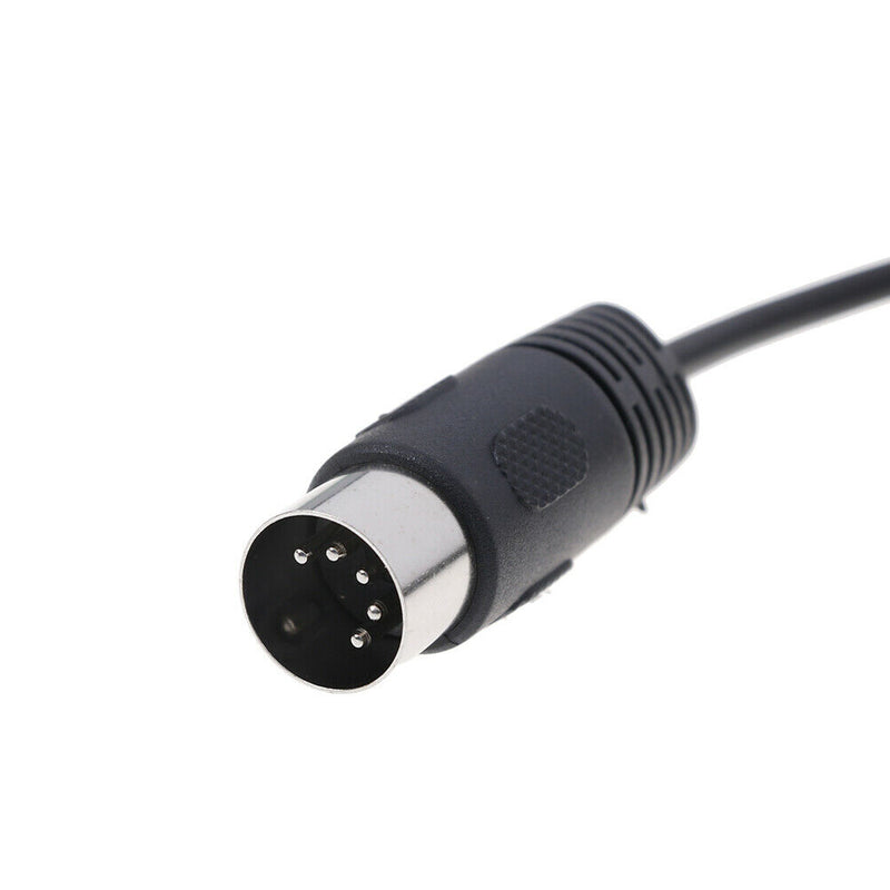 1Pc 5 Pin Din MIDI male to 3.5mm male plug stereo jack audio adapter ca 3C
