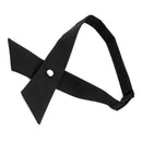 Nylon Ladies Button Press Adjustable Pre-tie Tie Neckwear Black T4Y1