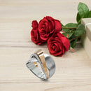 Creative Zircon Bow Cross Geometric Ring for Women Valentine Jewelry (7) A