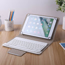 Wireless Bluetooth Keyboard for 9 10 inch TabletÃ‚Â PU Leather Case (White)
