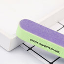1Pc creative printing nail file sanding sand six-sided polishing file nail tool