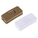 In-line ON/OFF Rocker Switch Table Desk Bed Light Lamp Midway Push Button Swi BX