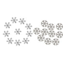 20 Pcs Mixed Rhinestone Snowflake Buttons Embellishments for Craft Buttons