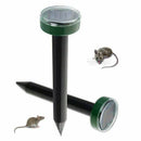 2 Pieces Solar Energy Ultrasonic Outdoor Animal Repellent Weatherproof For