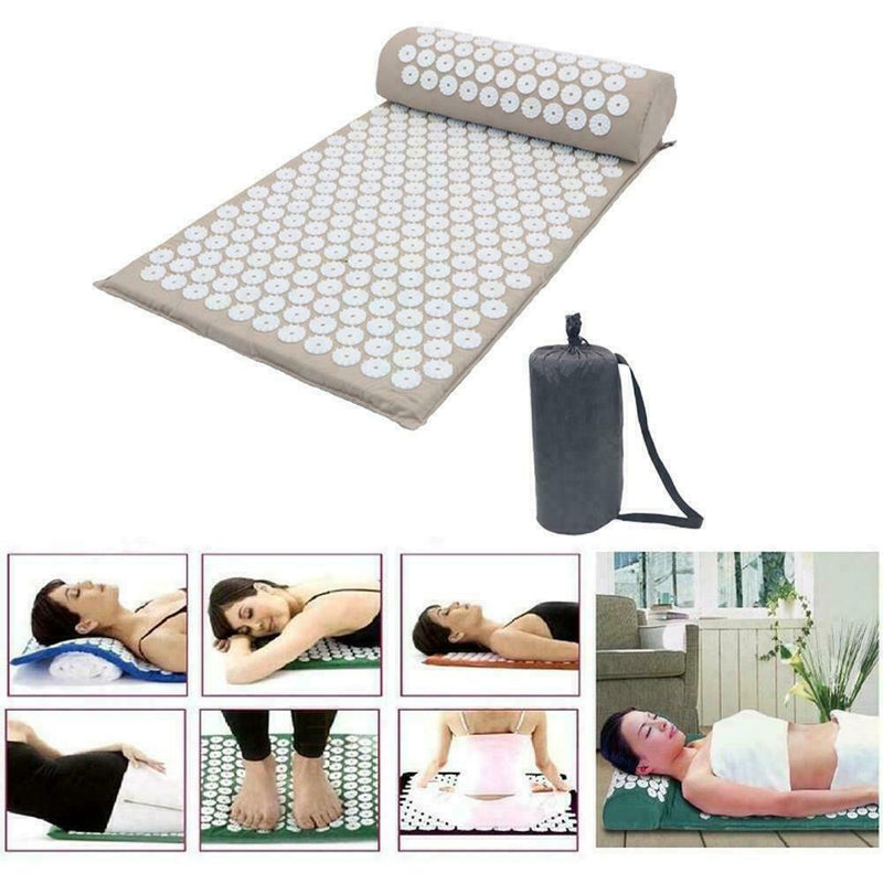 Massage Yoga Mat Acupressure Massage Meditation Yoga Mat Relax Stress A9B3