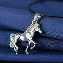 Steel cooler steel pendant necklace PU leather cord