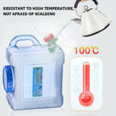 5L Capacity Outdoor Water Bucket Portable Picnic Water Tank Container w/ Faucet