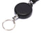 1PC Retractable Pull Key Chain Reel ID Badge Black Card Holder 60CM KeyringB Gn