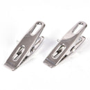 20X Stainless Steel Clothes Pegs Laundry Metal Clamps Metal Hanging Pins Clip M!
