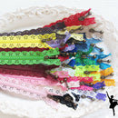 10x Nylon Mixed Color Lace Edge Zipper Puller DIY Craft Zip Tailor Sewin OBL