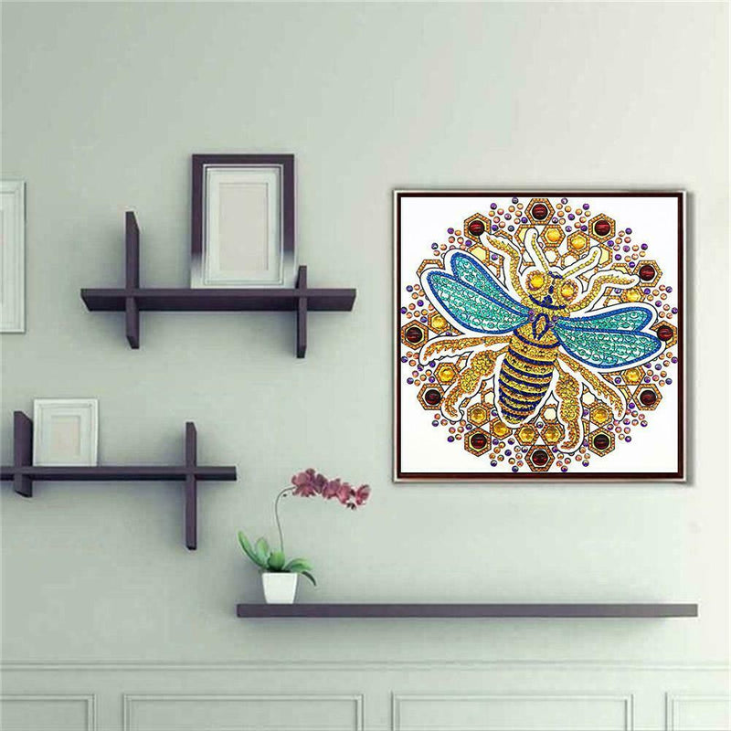 5D DIY Special Shaped Diamond Painting Bee Cross Stitch Mosaic Craft Kits