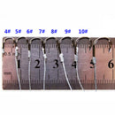 70Pcs 7 Sizes Fishing Bait Sharpened Anti-bite Hook Fishhook Tackle Jig Black FT