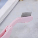 1Pcs Foldable Eyelash Comb Mascara Separator Lash Curl Metal Eyebrow Brush Tool-