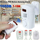 Sensor Motion Wireless Alarm With 2 Remote Controls Shed Garage Caravan W7L6