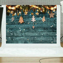 Christmas Wooden Board Background Cloth Photography Backdrop Photo Decor