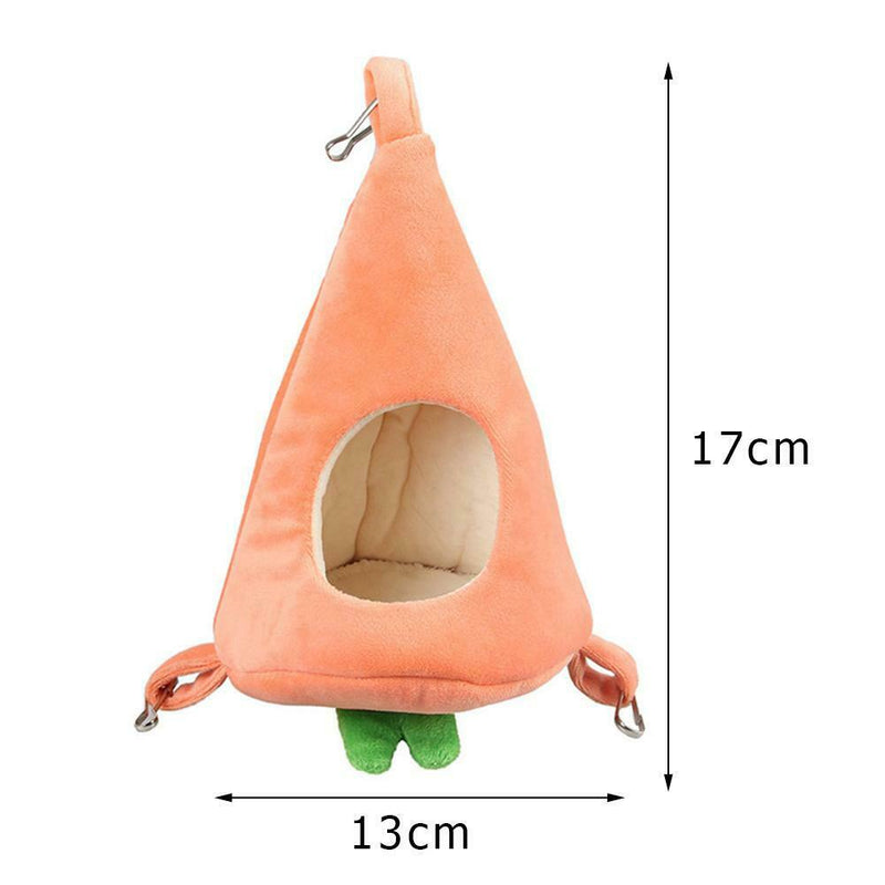 Hamsters Sleeping Bag Bedroom Golden Hamster Winter Warm Plush Carrot Bed  A