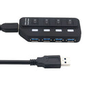 4-Port USB 3.0 Hub with Individual LED Power Switches